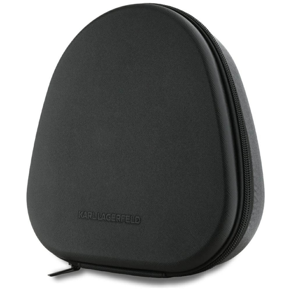 Karl Lagerfeld Over-Ear Saffiano Elongated - Ασύρματα Bluetooth Ακουστικά - Black