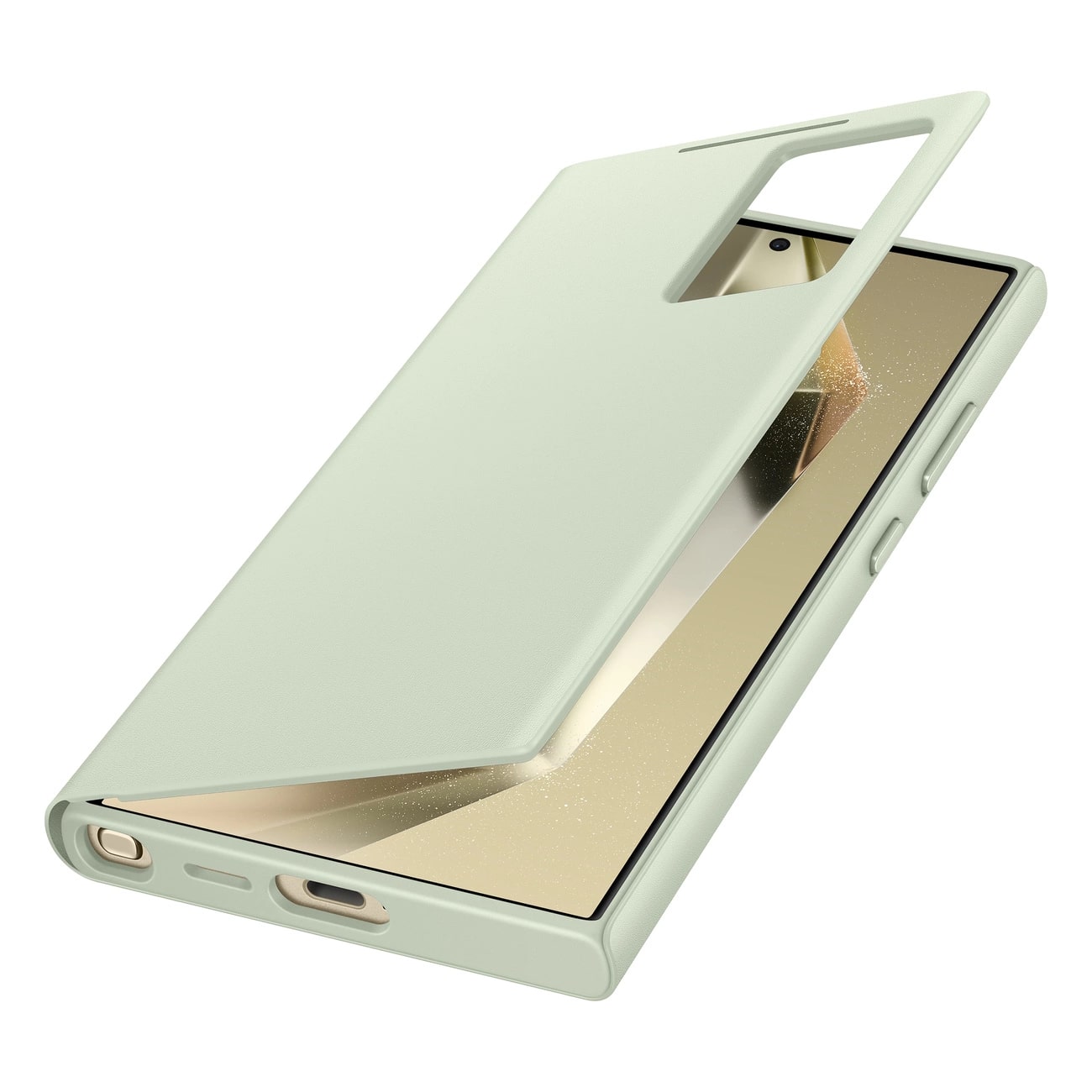 Samsung Smart View Wallet - Samsung Galaxy S24 Ultra Θήκη Πορτοφόλι - Light Green - EF-ZS928CGEGWW