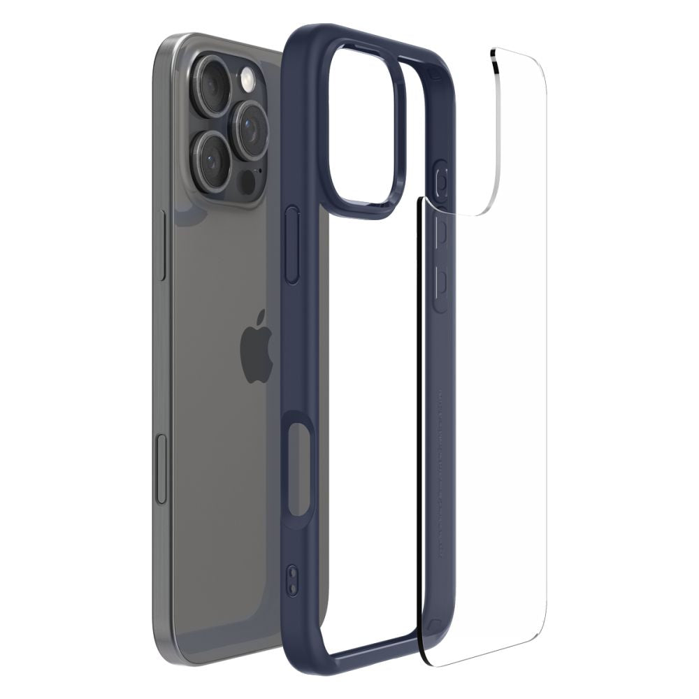 Spigen iPhone 16 Pro Ultra Hybrid Σκληρή Θήκη με Πλαίσιο Σιλικόνης - Navy Blue