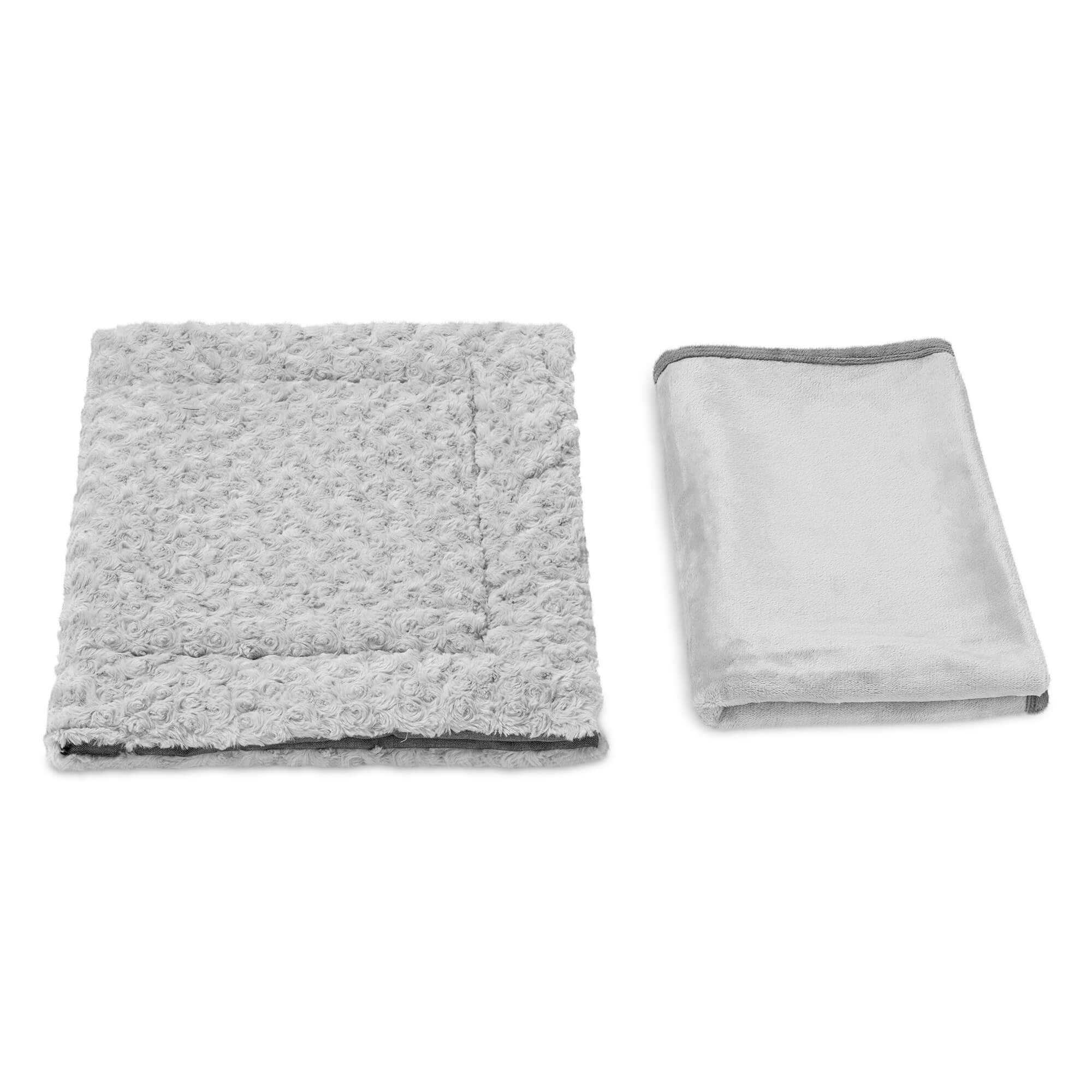 Navaris Σετ Χαλάκι και Κουβέρτα για Σκύλους και Γάτες - 50 x 80 cm / 87 x 115 cm - Grey - 56631.19.2