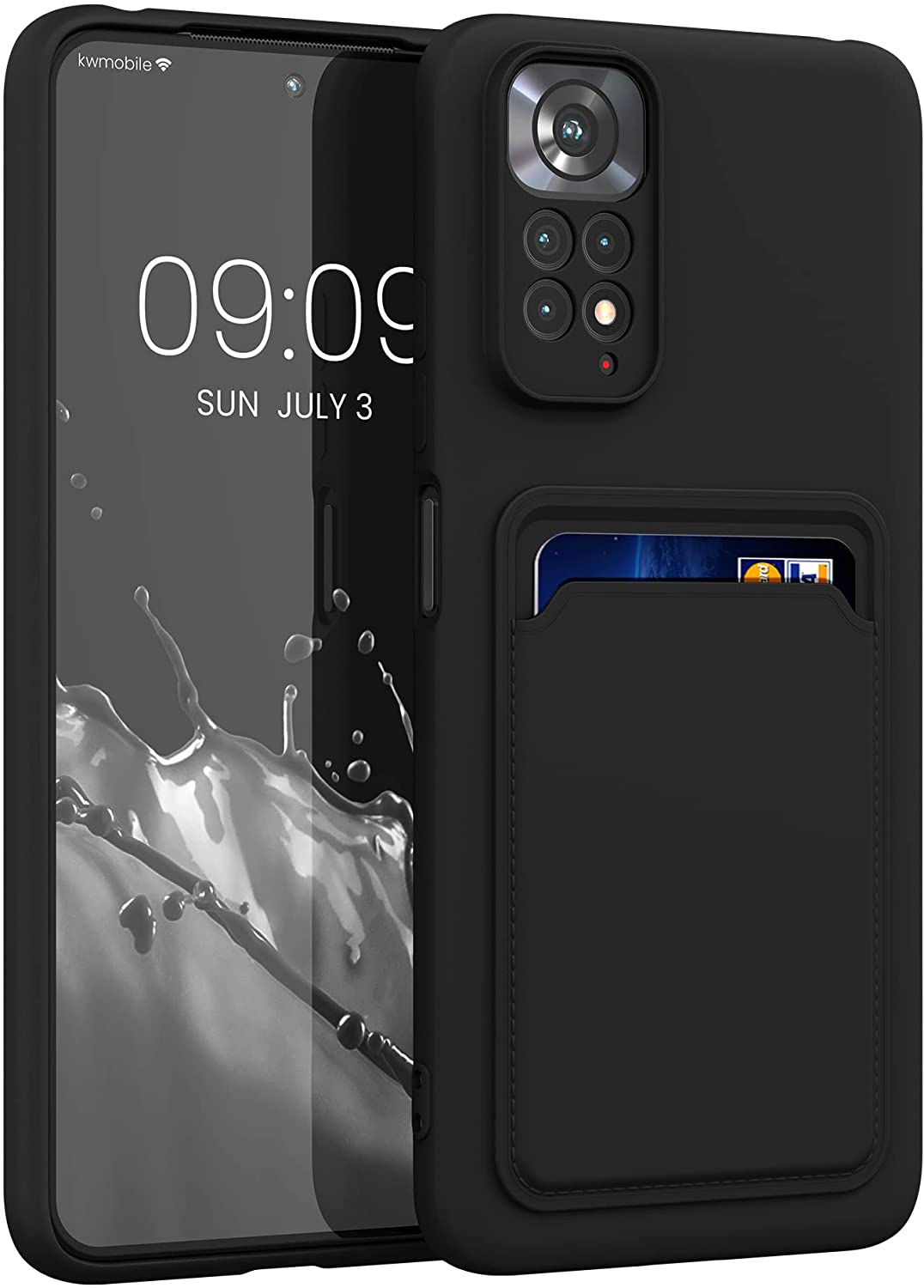 KW Xiaomi Redmi Note 11 / Redmi Note 11S Θήκη Σιλικόνης TPU - Black Matte - 57384.47