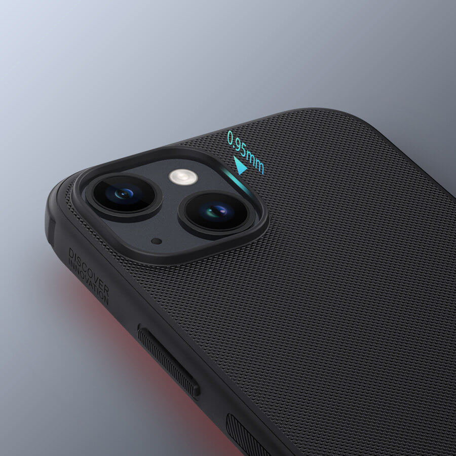 Nillkin iPhone 15 Plus Super Frosted Shield Pro Σκληρή Θήκη με Πλαίσιο Σιλικόνης - Black
