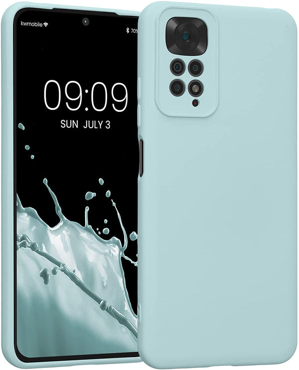 KW Xiaomi Redmi Note 11 / Redmi Note 11S Θήκη Σιλικόνης Rubber TPU - Mint - 57918.71