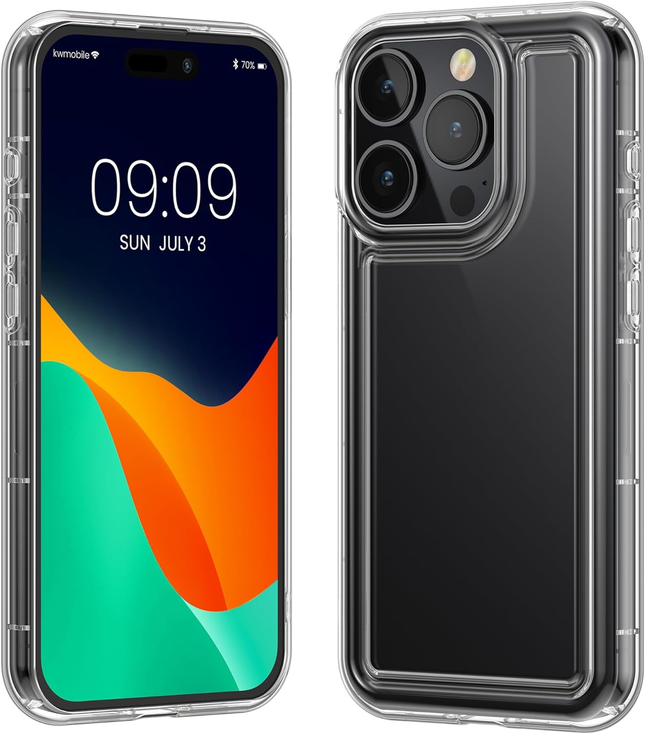 KW iPhone 15 Pro Air Cushion Θήκη Σιλικόνης TPU - Διάφανη