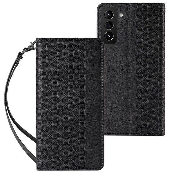 OEM Samsung Galaxy S22 Plus Magnet Strap Θήκη Βιβλίο Stand - Black