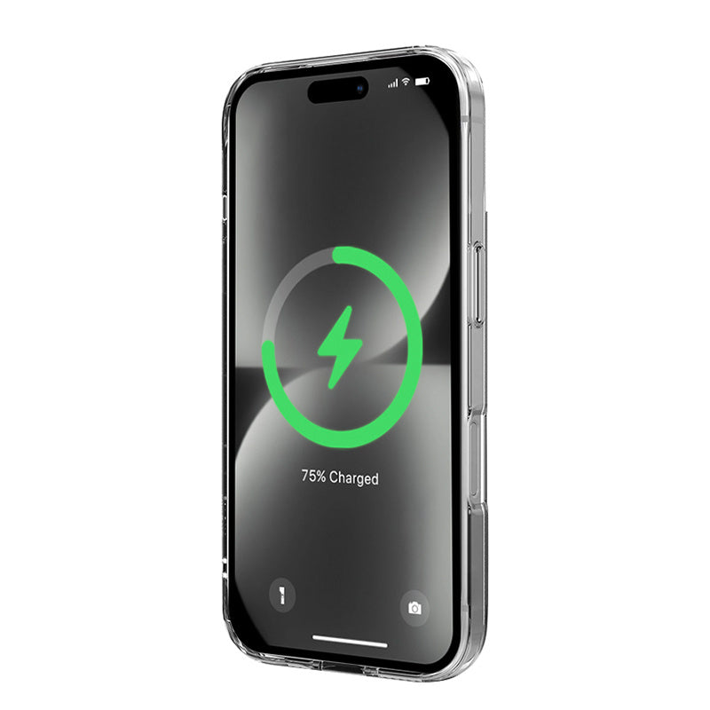Crong iPhone 16 Pro Clear Mag Cover - Σκληρή Θήκη με Πλαίσιο Σιλικόνης και MagSafe - Clear