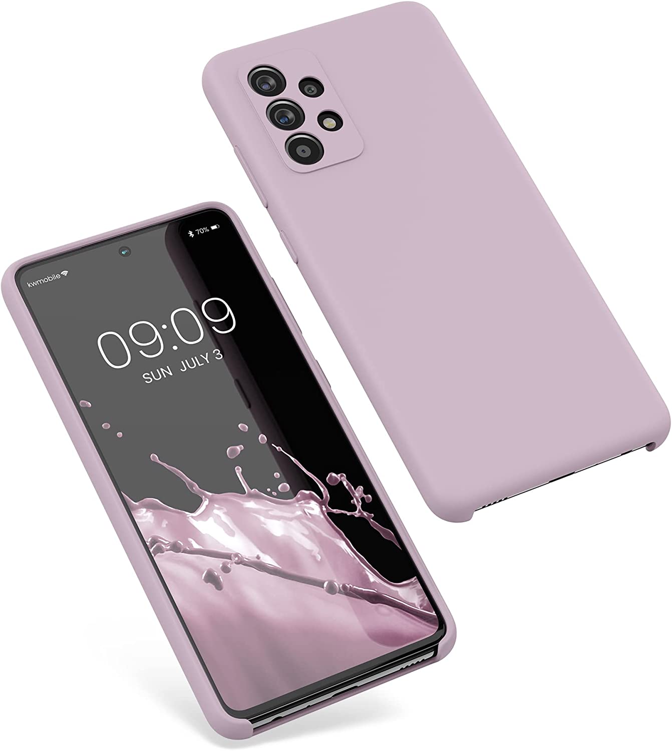 KW Samsung Galaxy A52 / A52 5G / A52s 5G Θήκη Σιλικόνης Rubber TPU - Nude Purple - 54347.236