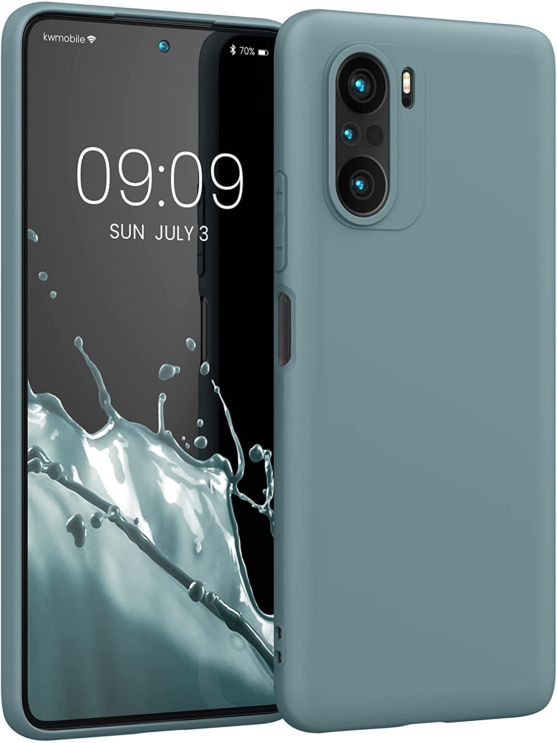 KW Xiaomi Poco F3 / Mi 11i Θήκη Σιλικόνης TPU - Arctic Blue - 57026.207