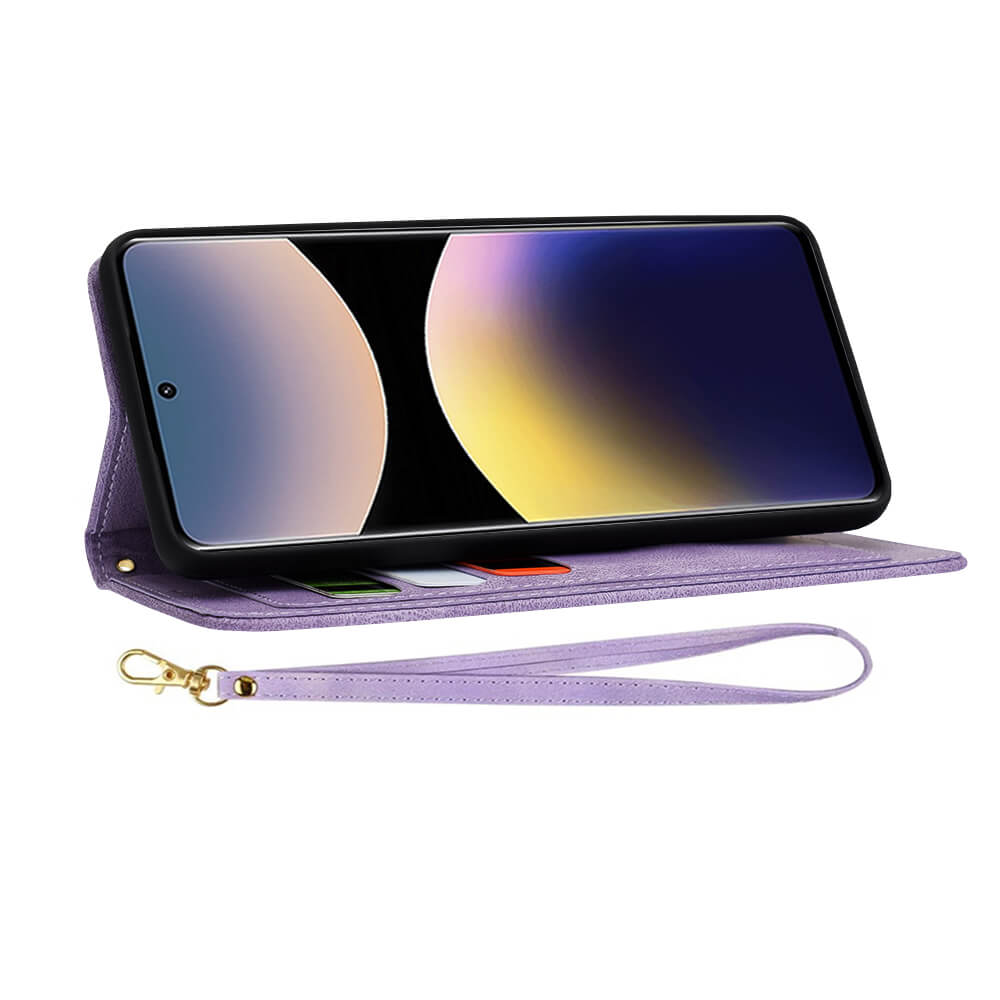 Techsuit Xiaomi Redmi Note 14 Pro+ 5G - FlipCraft - Θήκη Πορτοφόλι από Δερματίνη - Mysterious Purple
