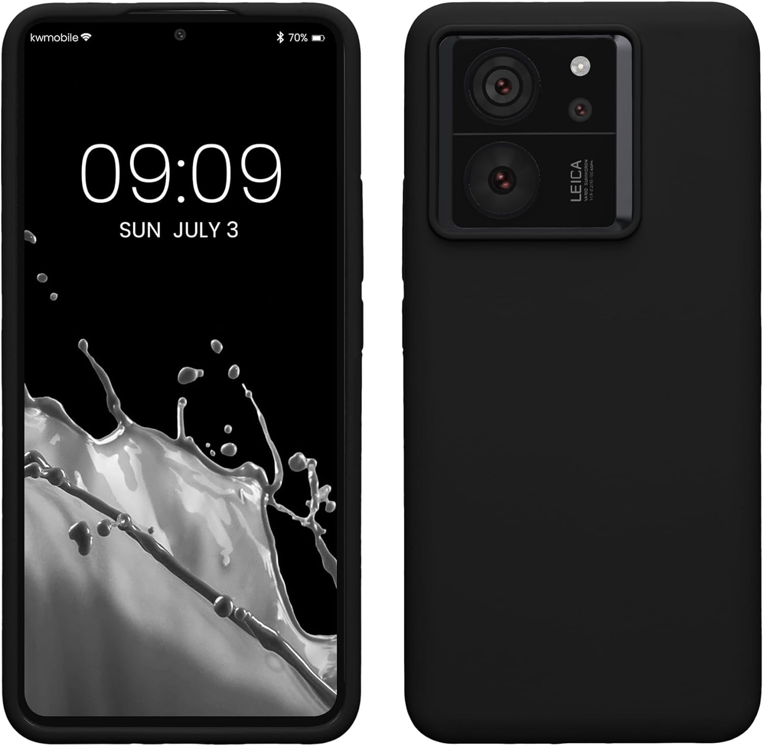 KW Xiaomi 13T / 13T Pro Rubberized TPU Θήκη Σιλικόνης - Black