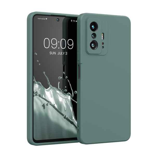 KW Xiaomi 11T / 11T Pro Θήκη Σιλικόνης Rubberized TPU - Forest Green - 56573.166 - likebrands.gr