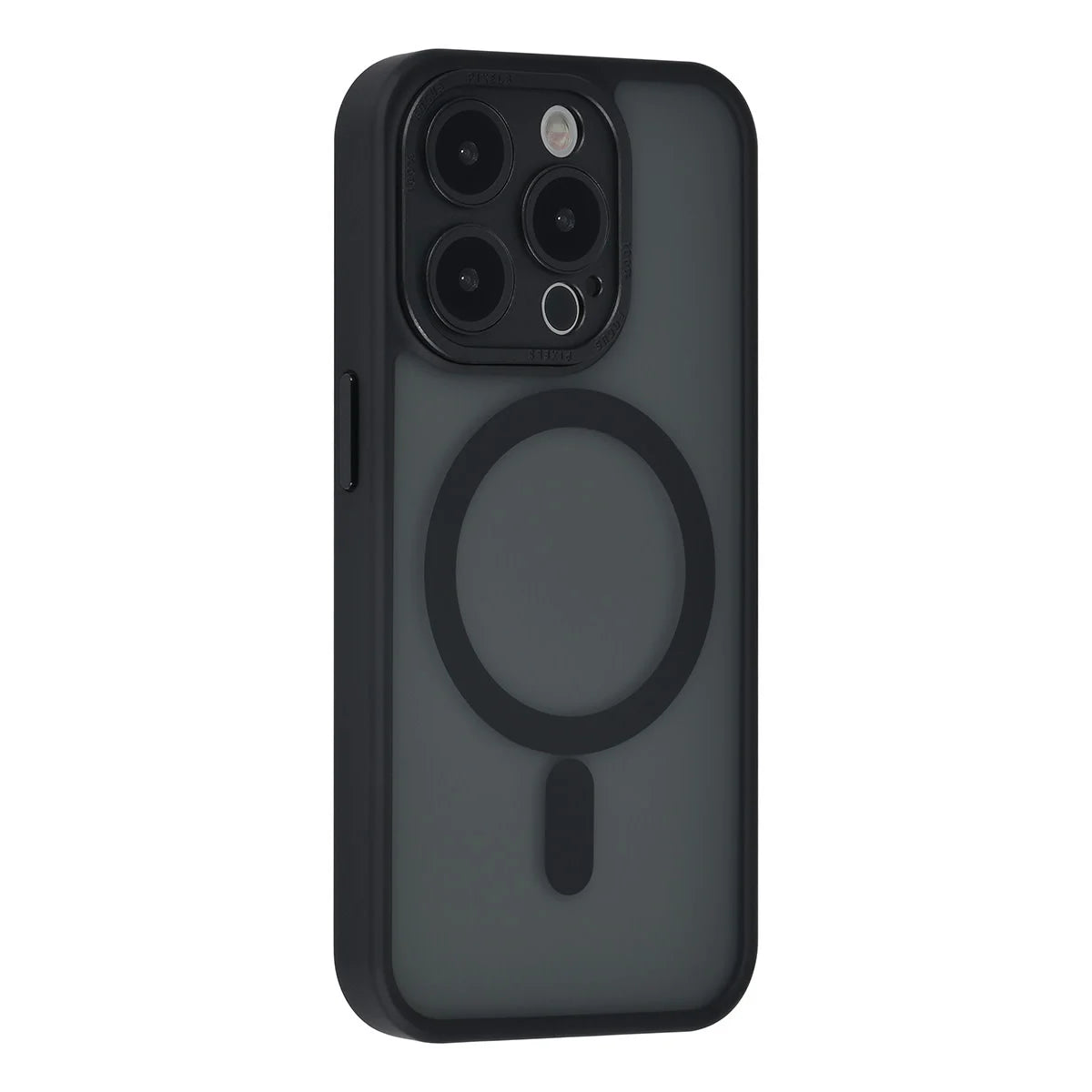 Tuniq iPhone 15 Pro - MagSafe Σκληρή Θήκη με Πλαίσιο Σιλικόνης και Προστασία Καμερών - Μαύρη