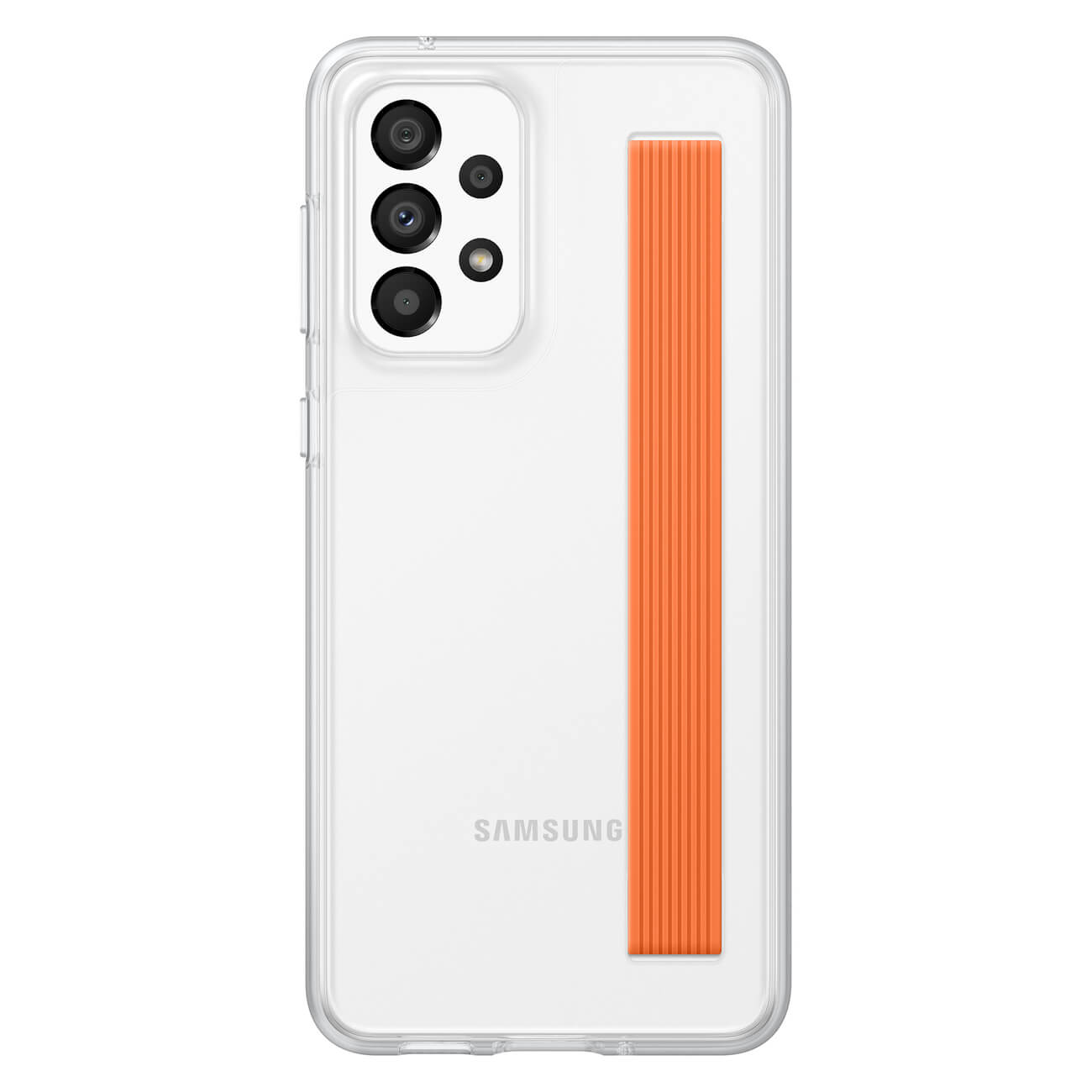 Samsung Slim Strap Cover Samsung Galaxy A33 5G Σκληρή Θήκη με Πλαίσιο Σιλικόνης - Διάφανη - EF-XA336CTEGWW