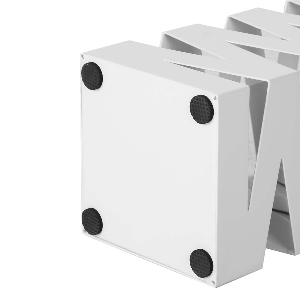 Songmics Μεταλλική Ομπρελοθήκη με 4 Γάντζους - 15.5 x 15.5 x 49 cm - White - LUC16W