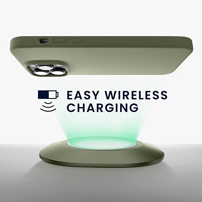 KW iPhone 14 Pro Max Θήκη Σιλικόνης Rubberized TPU - Gray Green - 59074.172