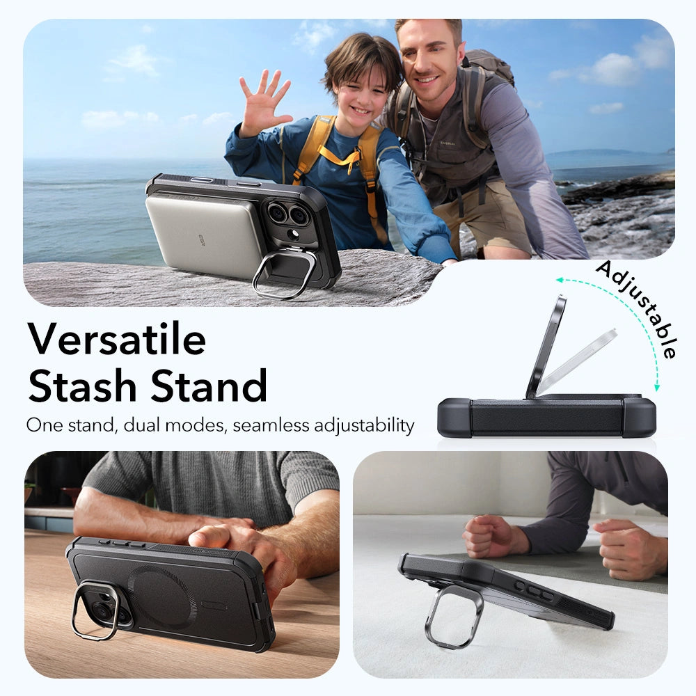 ESR iPhone 17 Cyber Kickstand - Σκληρή Θήκη με Stand και MagSafe - Black