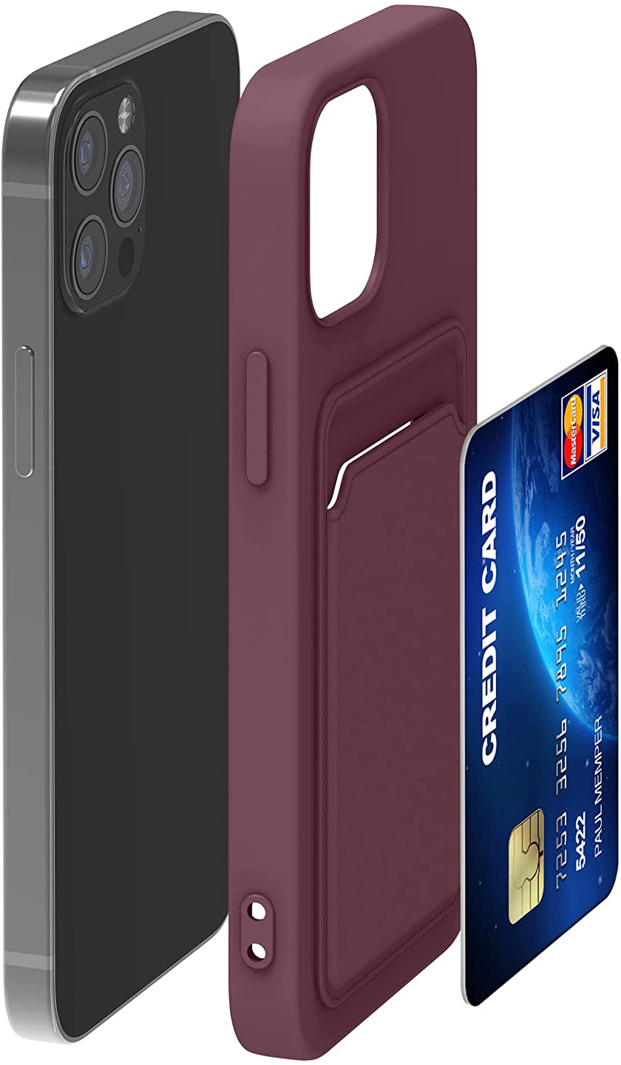 KW iPhone 12 / 12 Pro Θήκη Σιλικόνης TPU - Tawny Red - 55112.190