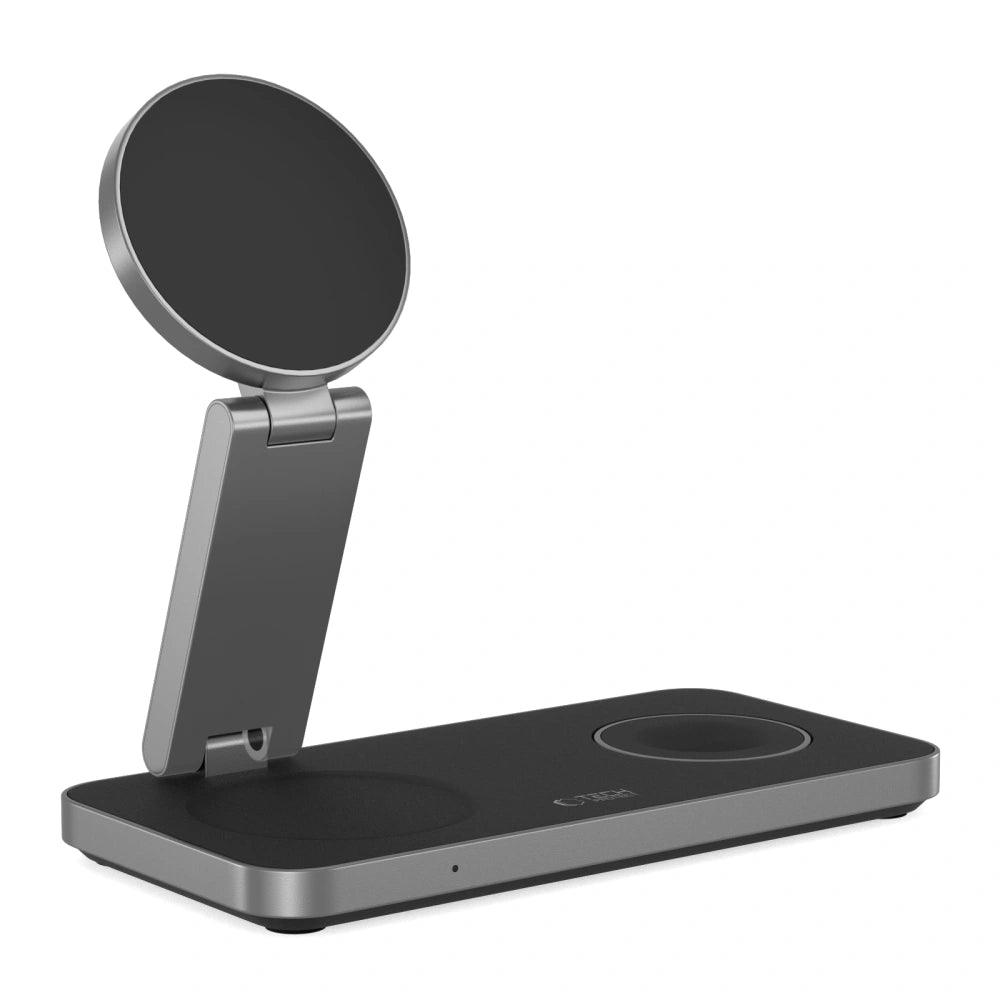 Tech-Protect QI15W-A47 3in1 Ασύρματος Μαγνητικός Φορτιστής MagSafe - Black