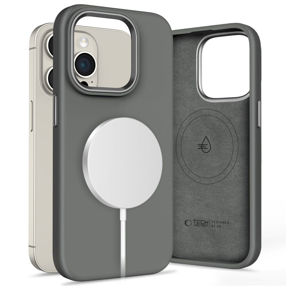 Tech-Protect iPhone 15 Pro Silicone Pure Θήκη Σιλικόνης TPU με MagSafe - Clay