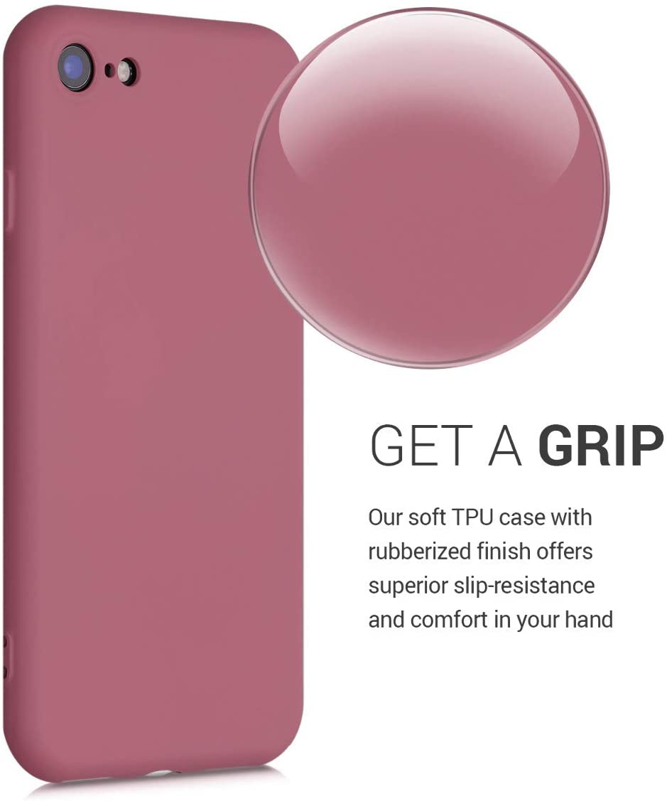 KW iPhone SE 2022 / SE 2020 / 7 / 8 Θήκη Σιλικόνης Rubberized TPU - Deep Rusty Rose - 49979.167