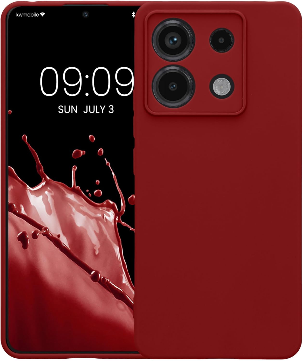 KW Xiaomi Redmi Note 13 Pro 5G / Poco X6 5G Θήκη Σιλικόνης TPU - Rhubarb Red