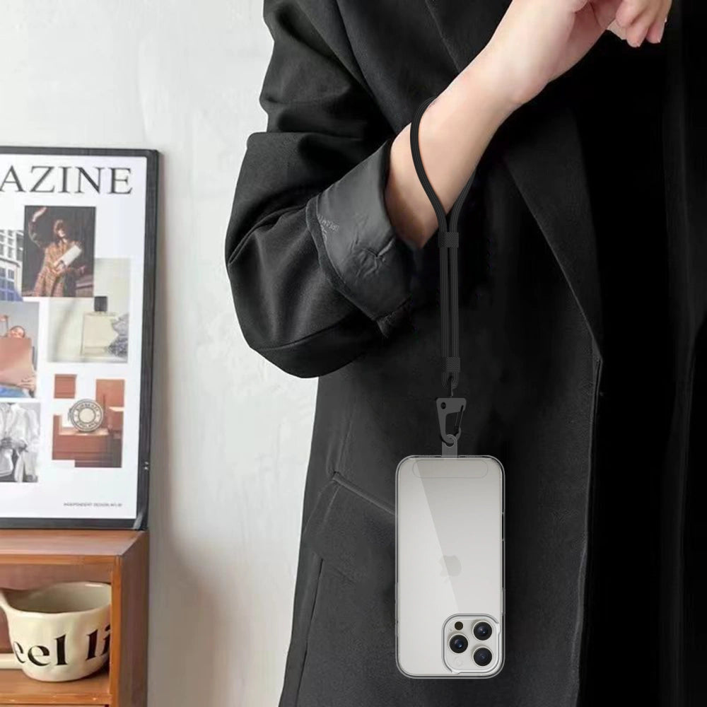 Tech-Protect C8S - Universal Λουράκι Καρπού για Θήκη Κινητού - Black