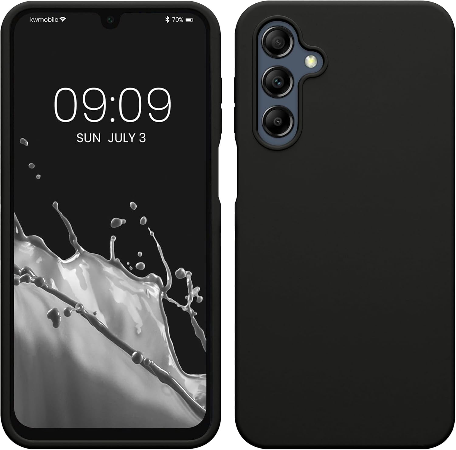 KW Samsung Galaxy A16 4G / A16 5G Θήκη Σιλικόνης Rubberized TPU - Black