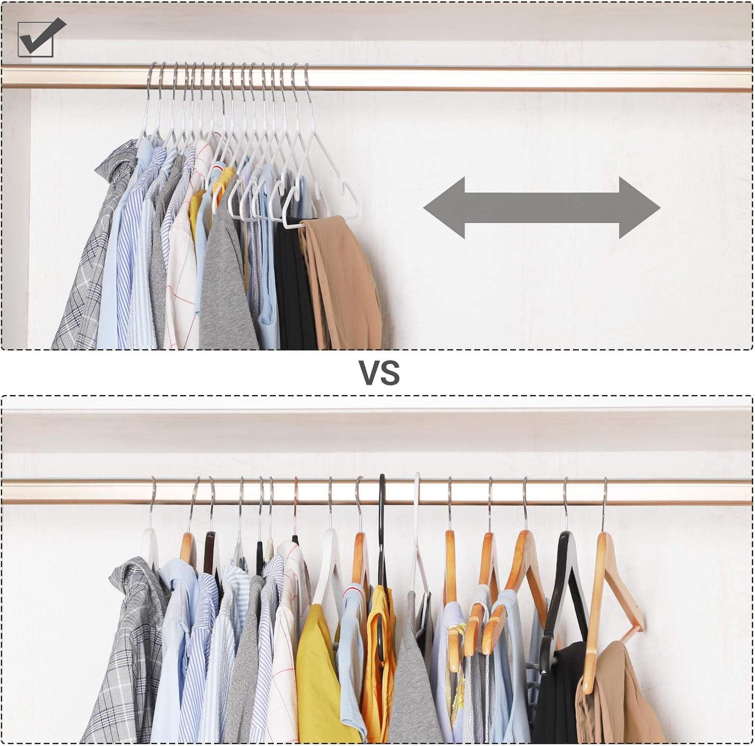 Songmics Σετ με 20 Μεταλλικές Κρεμάστρες - White - CRI33WT20