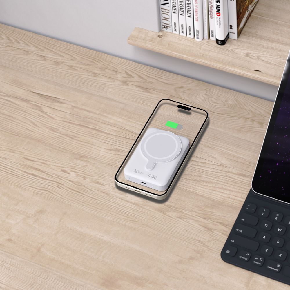 Tech-Protect PB11 Lifemag MagSafe PowerBank Μαγνητικό PowerBank Κινητού 10000 mAh - White