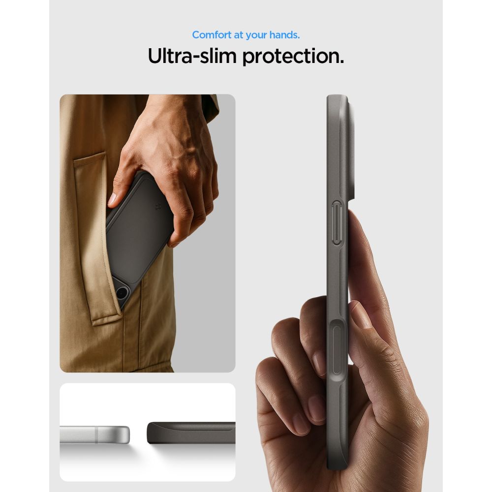 Spigen iPhone 18 Pro Max / iPhone 17 Pro Max - Σκληρή Θήκη με MagSafe - Thin Fit Mag - Gunmetal