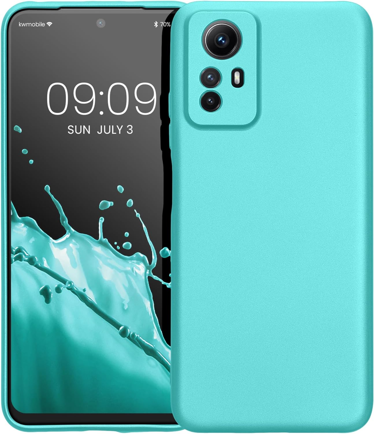 KW Xiaomi Redmi Note 12S Θήκη Σιλικόνης TPU - Metallic Mint Green