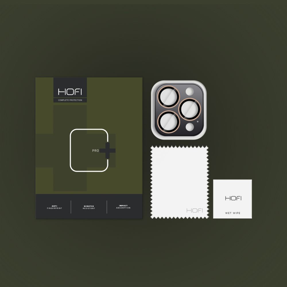 Hofi iPhone 16 Pro / iPhone 16 Pro Max CamRing Pro+ Αντιχαρακτικό Γυαλί για την Κάμερα - Desert Titanium