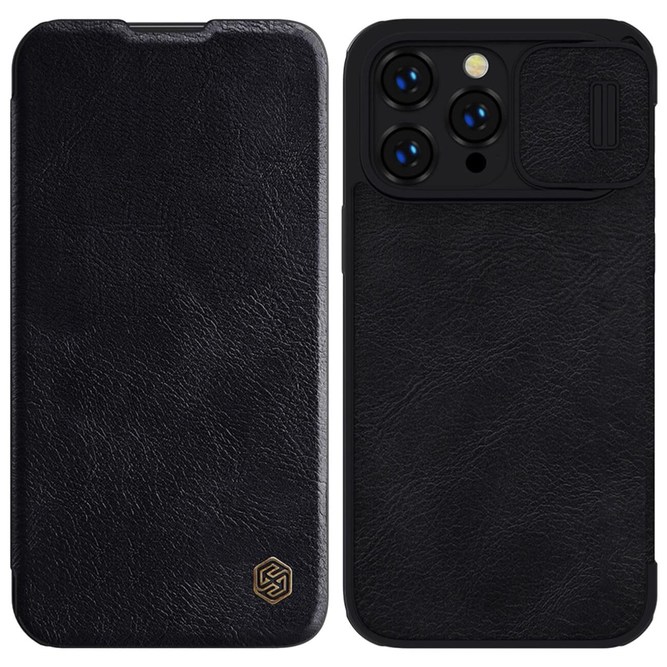 Nillkin iPhone 14 Pro Max Qin Pro Leather Θήκη Βιβλίο με Κάλυμμα για την Κάμερα - Black
