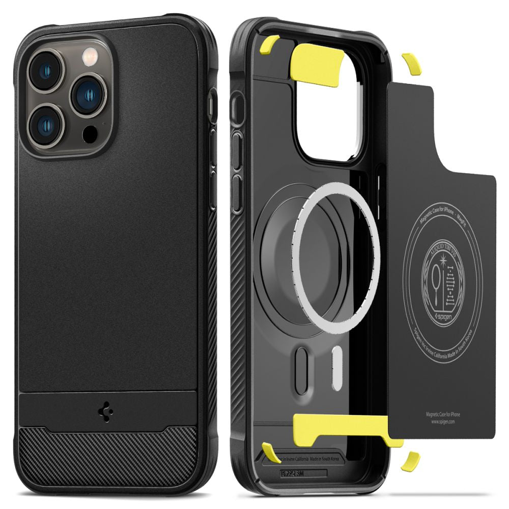 Spigen iPhone 14 Pro Max Rugged Armor Mag Θήκη TPU με MagSafe - Matte Black