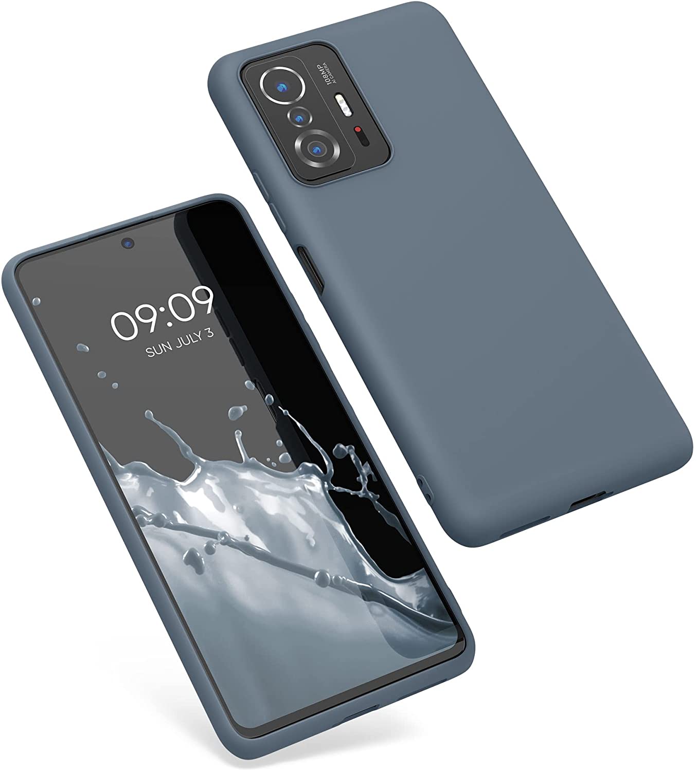 KW Xiaomi 11T / 11T Pro Θήκη Σιλικόνης TPU - Slate Gray - 56245.202