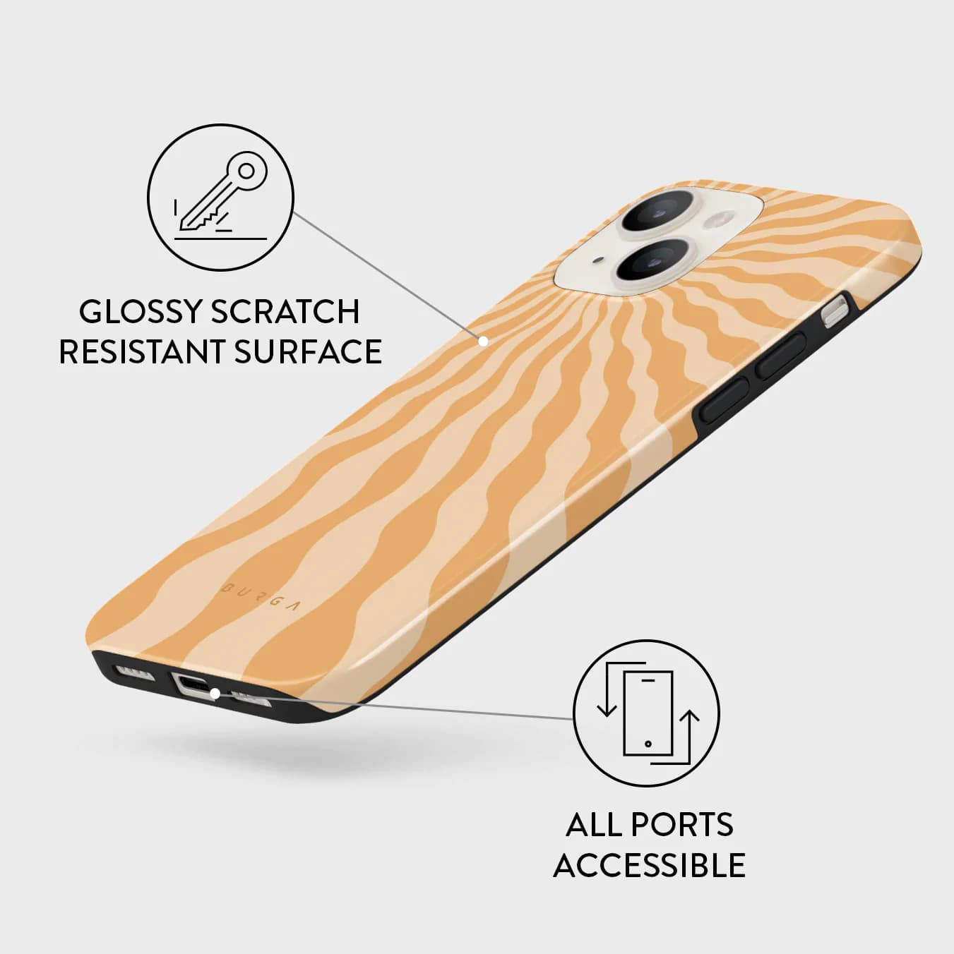 Burga iPhone 14 Plus Fashion Tough Σκληρή Θήκη - Sunny Bunny