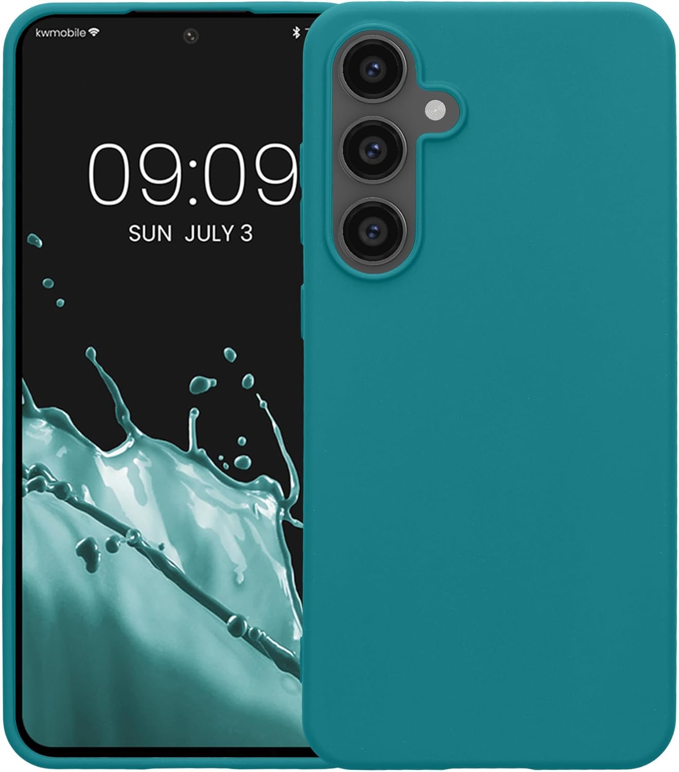 KW Samsung Galaxy S24 FE Λεπτή Θήκη Σιλικόνης TPU - Matte Petrol