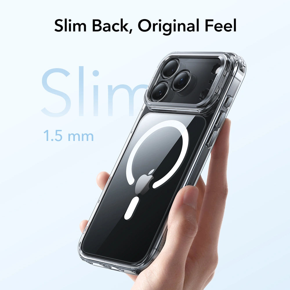 ESR iPhone 17 Pro Max - Classic Hybrid Kickstand MagSafe - Σκληρή Θήκη με Πλαίσιο Σιλικόνης και MagSafe - Διάφανη