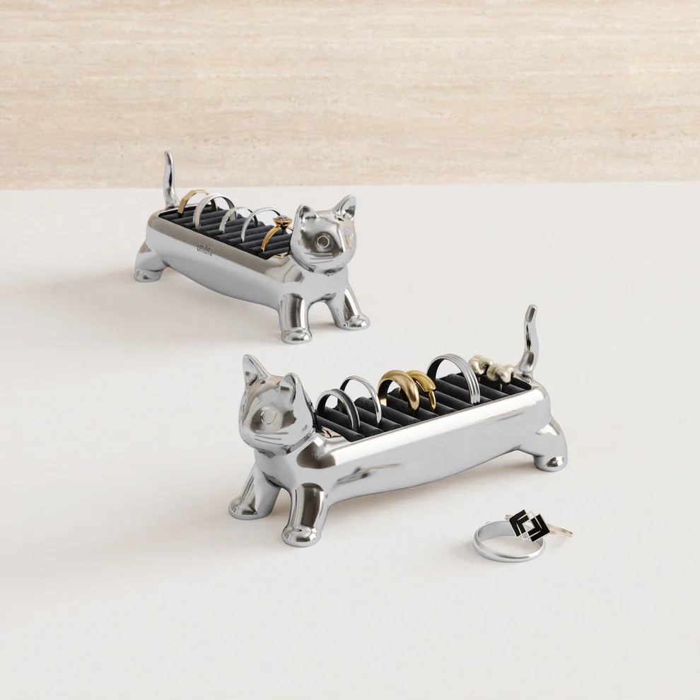 Umbra Ali Cat Κοσμηματοθήκη Δαχτυλιδιών - Chrome