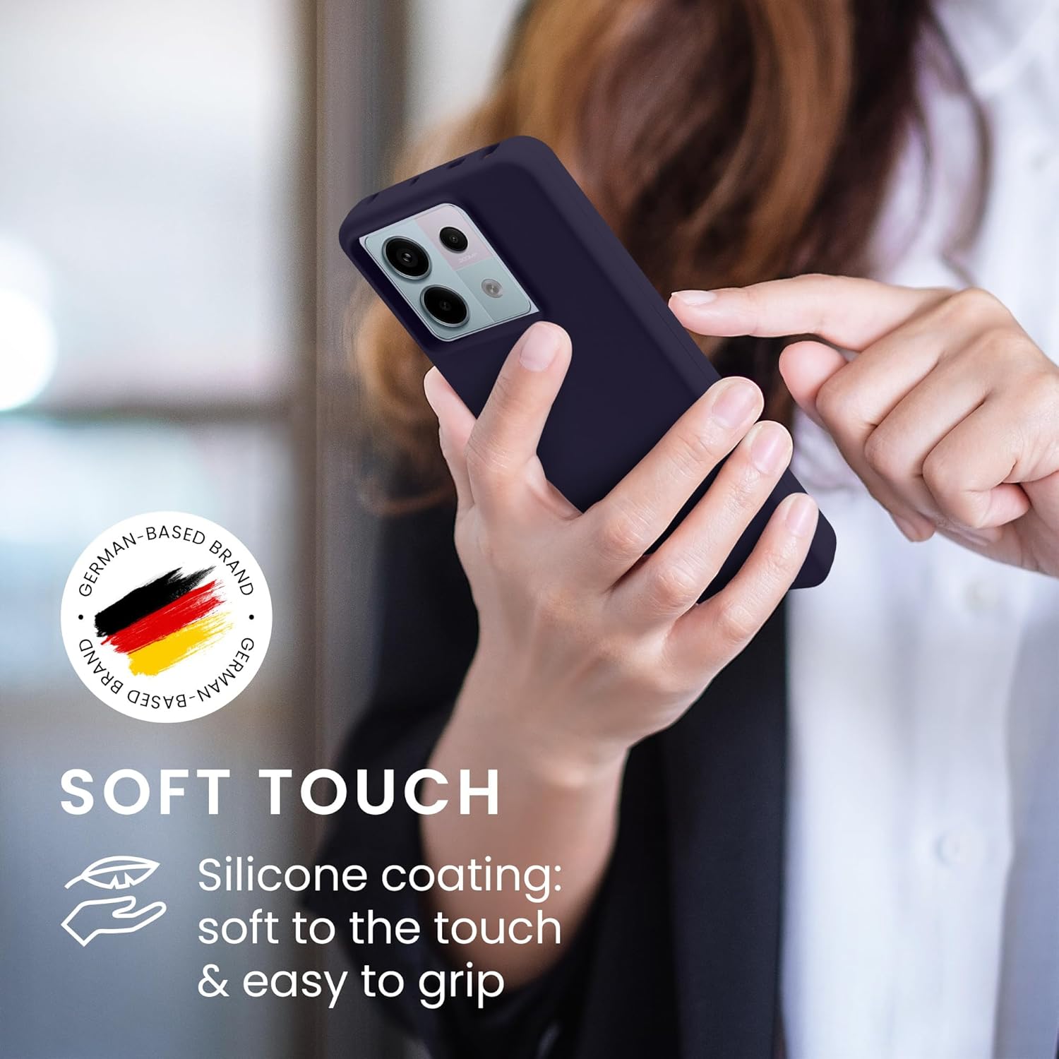 KW Xiaomi Redmi Note 13 Pro 5G / Poco X6 5G Θήκη Σιλικόνης Rubberized TPU - Deep Ocean