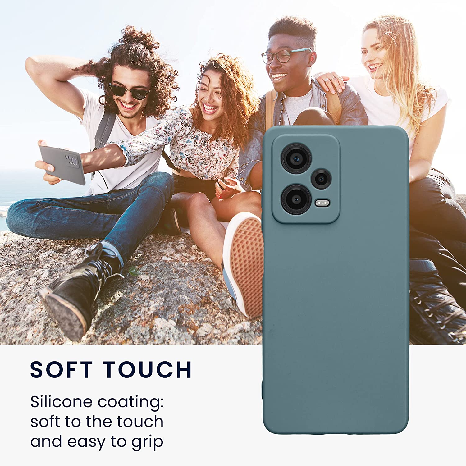 KW Xiaomi Redmi Note 12 Pro+ Θήκη Σιλικόνης TPU - Arctic Night - 60686.207