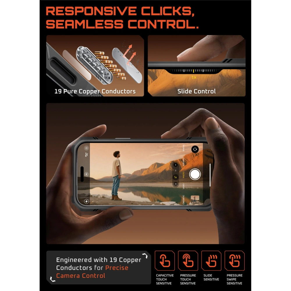 Supcase iPhone 17 Pro - UB Grip Mag - Σκληρή Θήκη με MagSafe και Stand - Desert Gold