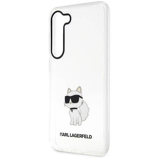 Karl Lagerfeld Samsung Galaxy S23+ - Ikonik Choupette Σκληρή Θήκη με Πλαίσιο Σιλικόνης - Clear - KLHCS23MHNCHTCT