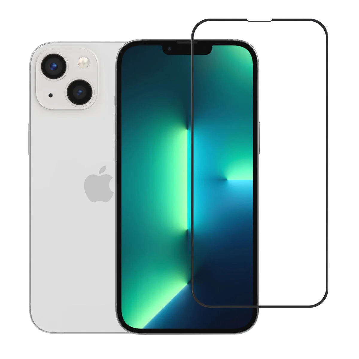 Tuniq iPhone 14 Plus - Προστασία Οθόνης - Full Screen 10D Αντιχαρακτικό Γυαλί Tempered Glass - Διάφανο / Μαύρο