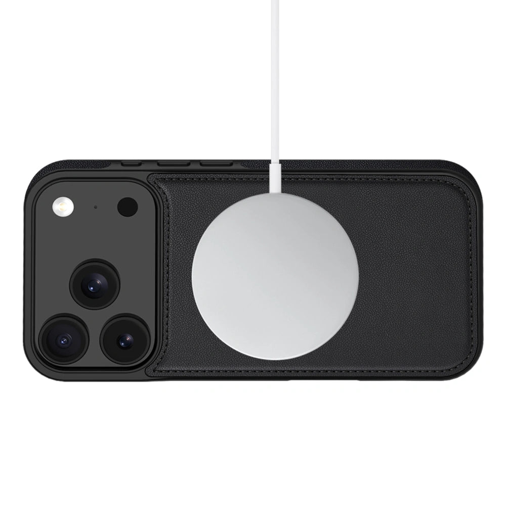 Tech-Protect iPhone 17 Pro Θήκη Πορτοφόλι Stand από Δερματίνη με Αποσπώμενη θήκη MagSafe - Matte Black