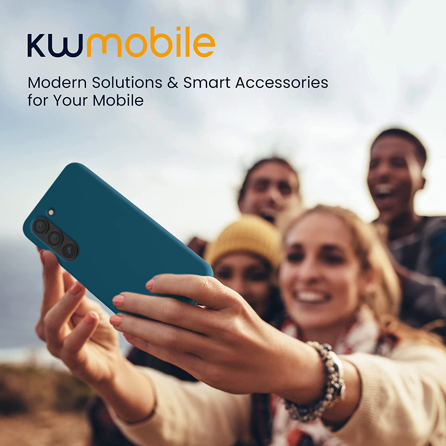 KW Samsung Galaxy S23 Θήκη Σιλικόνης Rubberized TPU - Matte Petrol - 60273.57