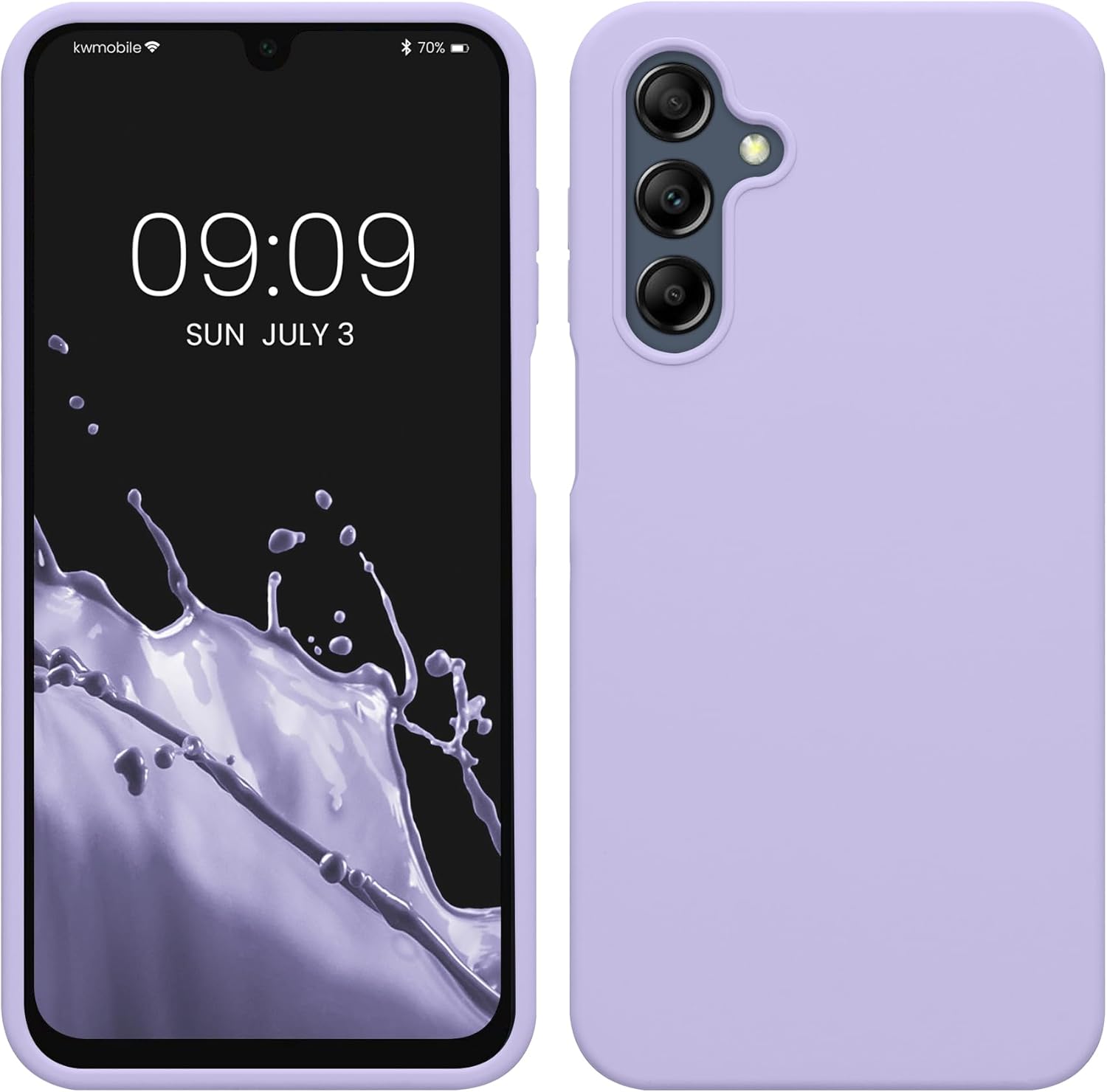 KW Samsung Galaxy A16 4G / A16 5G Θήκη Σιλικόνης Rubberized TPU - Lavender