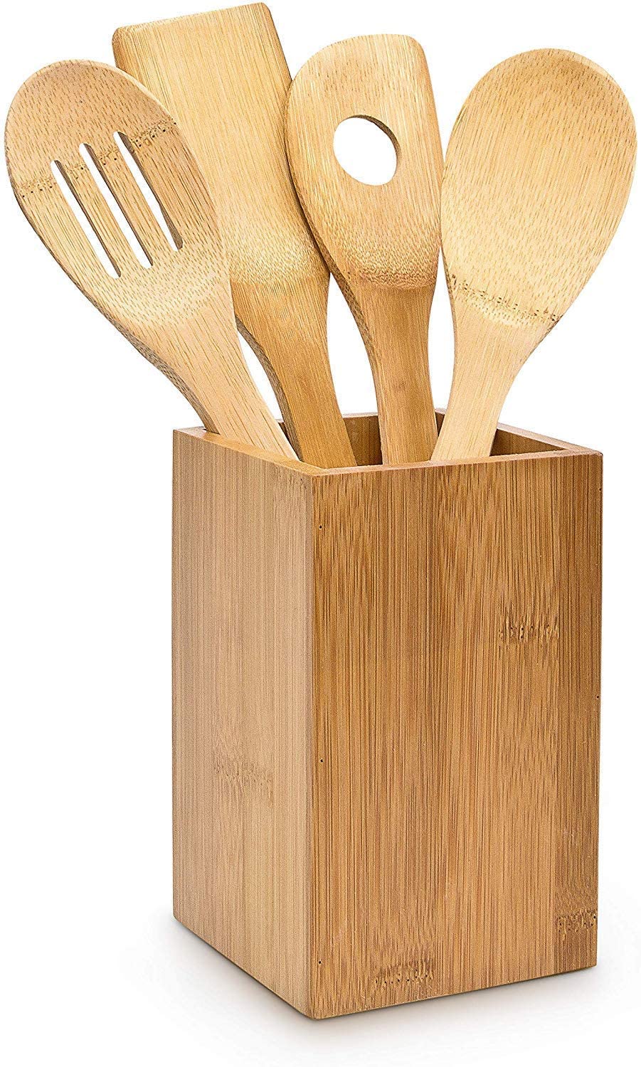 Relaxdays 4 Μαγειρικά Σκεύη από Μπαμπού - Natural - 4052025144715