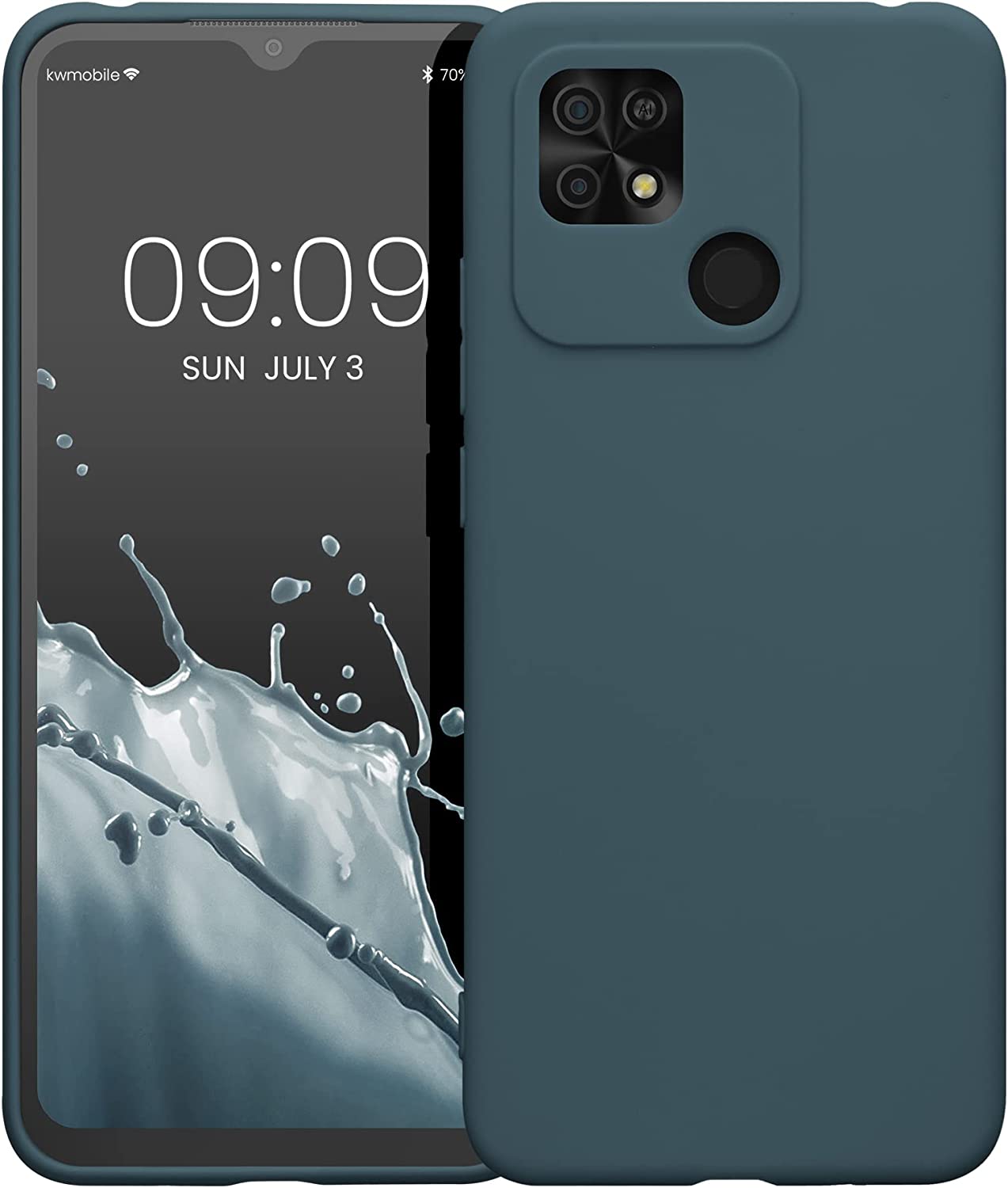 KW Xiaomi Redmi 10C Θήκη Σιλικόνης TPU - Dark Slate - 59231.202
