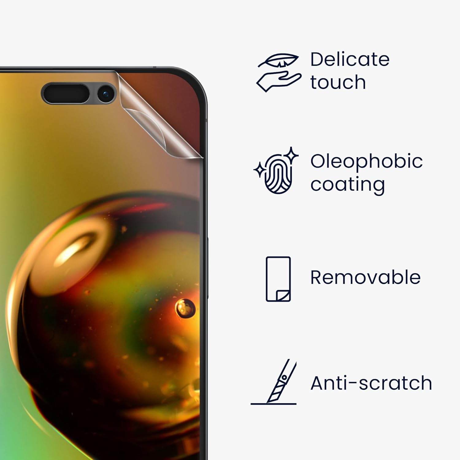 KW iPhone 16 Pro Max - Σετ με 3 Μεμβράνες Προστασίας Οθόνης - Διάφανες